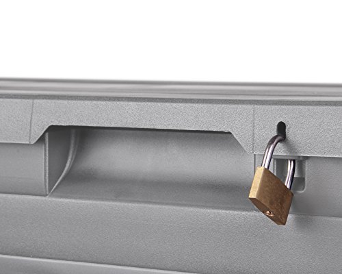 Kissenbox Auflagenbox Gartentruhe Terrassenbox Elegance warmgrau abschließbar - 6