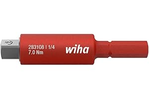 Wiha - Comprobador de tensión con detector de voltaje sin contacto, unipolar, 230-1.000 V CA - SB 2831-08 nut adapter1/4"