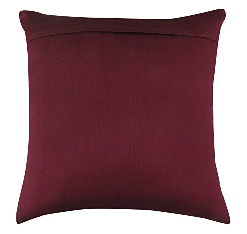 indian Wohnkultur rotem Samt Kissenbezug Quadrat Bett Sofakissenabdeckung 18 „x 18“ - 3