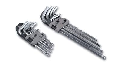 Brüder Mannesmann Mannesmann M18170 Lot de 18 clé Allen / Torx et à bout rond