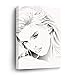 Produktbild DKISEE Art Painting, Girl Portrait Modern Canvas Wall Art for Home Decoration Framed Ready to Hang,35x24 Inch/90x60cm