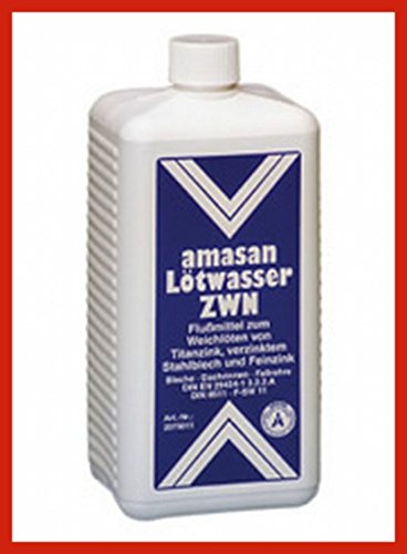 1000g Amasan Lötwasser ZWN zum Weichlöten von Titanzink & verzinktem Stahlblech