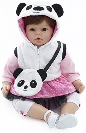 20"/50cm Lovely Girl Doll Realistic Soft Vinyl Silicone Reborn Baby Doll Real Life Like Newborn Dolls Cloth Body Xmas Gift