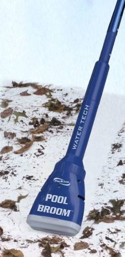POOL BROOM Poolreiniger mit Teleskopstange für Rundbecken-Pools und Whirlpools Batteriebetrieb