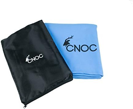 CNOC - Microfibre Towel Large + Bag, Microfibre Towel 180x90cm XXL – lightweight and ultra absorbent – Travel Towel, Beach Towel, Micro Towel, Sport, Camping, Outdoor, Trekking, Yoga, Hikking