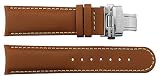 Braun Kalbsleder Uhrenarmband, Faltschließe, 20mm Ersatzband _ B20016