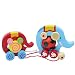 B&Y Elephant Wooden Push and Pull Toy- Mother and Son