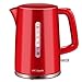 Produktbild ABC Lifestyle 1,7 L Wasserkocher Rot, Verdecktes Edelstahlheizelement | Kalkfilter | Strix-Controller | Abschaltautomatik | Lebensmittelqualität Kunststoffgehäuse | BPA Frei