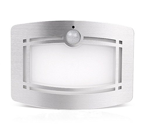 Preisvergleich Produktbild Ugetde T6 LED-Wandleuchte, kabellos, mit Bewegungssensor, batteriebetrieben, Nachtlicht, automatisches EIN- / Ausschalten für Flur, Wege, Treppe, Garten