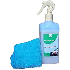 VACOS Car Dry Wash Cleaner 500ml with Microfibre for Safe, Spot Free Cleaning Super researched Formula That Wont Scratch or Leave Water Spots