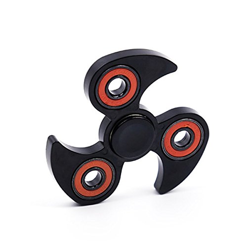 Himozoo New Style Fidget Hand Spinner EDC Focus Anxiety Stress Relief Toy For Kids & Adults (Black)