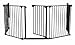 Impag® barrier, fireplace guard, oven guard, play pen with gate Marc 7 black
