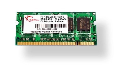 G.SKILL2GB DDR3 PC3-12800 CL9 SQ Series single laptop memory module