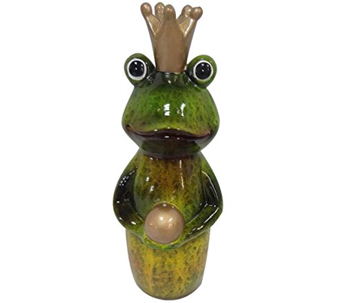 Dehner Zaunfigur Froschkönig, ca. 26 x 10 x 10 cm, Polyresin