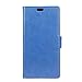 Produktbild Verrückte Pferd Textur Muster Abdeckung Magnetische Design PU Leder Retro Flip Stand Fall mit Wallet Card Slots Für Xiaomi Hongmi Redmi 4 Prime ( Color : Blue )