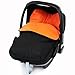 Universal Car Seat Footmuff To Fit Maxi Cosi - Orange (Black / Orange)
