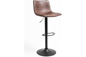 Regalos Miguel - Taburetes Cocina - Taburete Yatis Polipiel Marrón Vintage