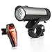 Produktbild LED Fahrradbeleuchtung, AQV Premium Qualität Fahrradlampe LED Fahrrad Lichter Helle Cree Fahrrad Lichter Installationssatz Ultimative Beleuchtung vordere Taschenlampe und Rücklichter Minilicht mit Samsung Li-Ionen Batterie STVZO Zugelassen USB Wiederaufladbare Fahrrad Licht Set 300 Lumen