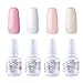 Vishine Gelpolish Nail Art UV LED Gel Nail Polish Soak Off Manicure Kit 4 Colors Set C183