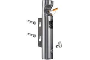 JTYX Cendrier Mural en Acier Inoxydable Colonne de suie de Cigarette extérieure cendrier antirouille conteneur de mégot de Cigarette verrouillable
