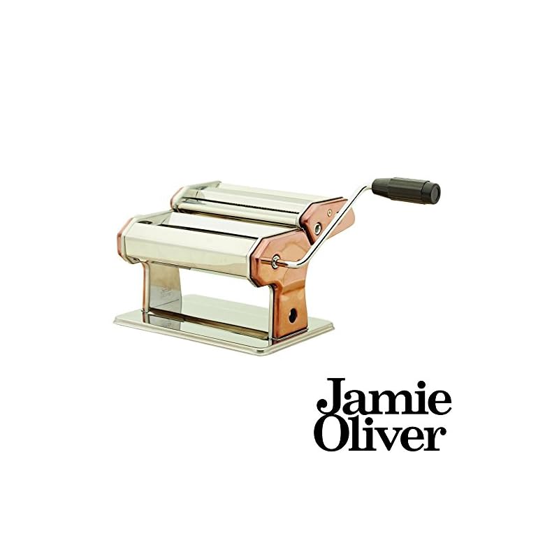 Jamie Oliver Edelstahl Nudelmaschine In Kupfer Zum Herstellen Von Frischer Pasta 24 X 155 X 19 Cm Schnell Und Einfach Frische Pasta