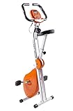 Bicicleta estática plegable con Chasis Reforzado de Doble Cuerpo, Fácil de montar y de plegar, ahorra el máximo espacio al guardarla.