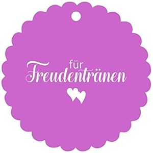 25 Geschenkanhänger Tags Etiketten für Freudentränen