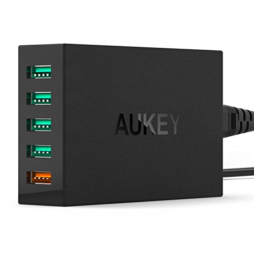 AUKEY 54 W 5 Ports Quick Charge 2.0 USB Wall Charger