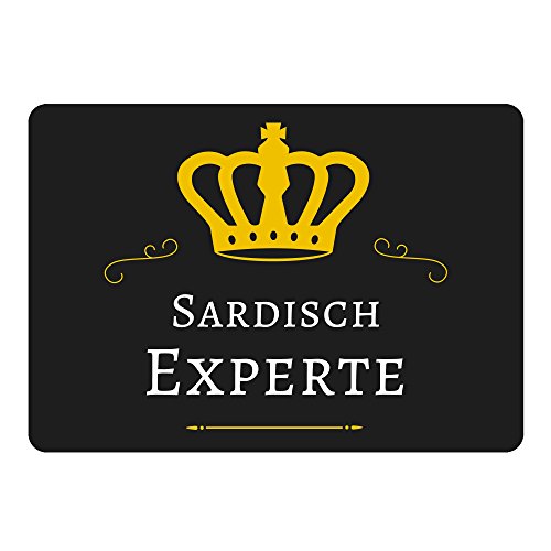 Preisvergleich Produktbild Mousepad Sardisch Experte schwarz