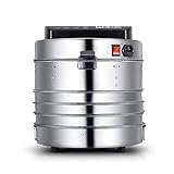 3 BANDEJAS APILABLES Y EXTRAÍBLES - Este deshidratador de alimentos digital cuenta con 3 capas de arriba a abajo. Estas bandejas espaciosas ofrecen más espacio y le permiten conservar 3 tipos diferentes de artículos a la vez. La bandeja apilable del secador de frutas le permite apilar capas a diferentes alturas, puede apilar bandejas en función del número de alimentos.