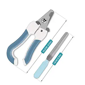 2 in 1 Size Adjustable Nail Cutter Cum Clipper with File Cum Trimmer for Pets (with Child Safety Lock) for Dog / Cat / Puppy / Kitten