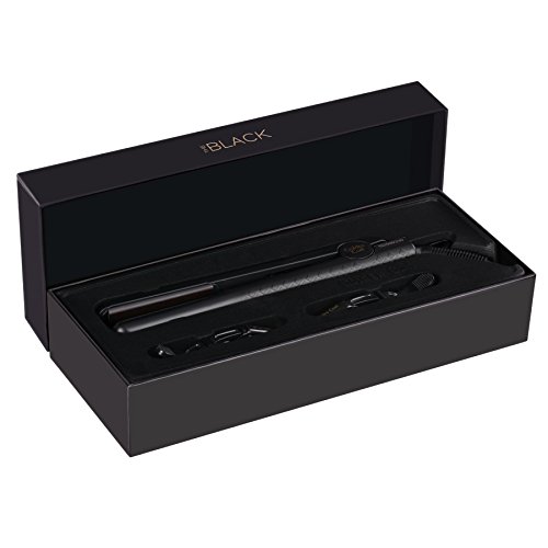 Golden Curl Keramik Glätteisen GL806 – Professionell fortgeschrittene Dual Voltage flache Eisen Platten für alle Haartypen (Schwarz) - 2