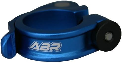 ABR Hoop QR Quick Release Bike Bicycle Seat Pin Post Clamp Blue 31.8mm