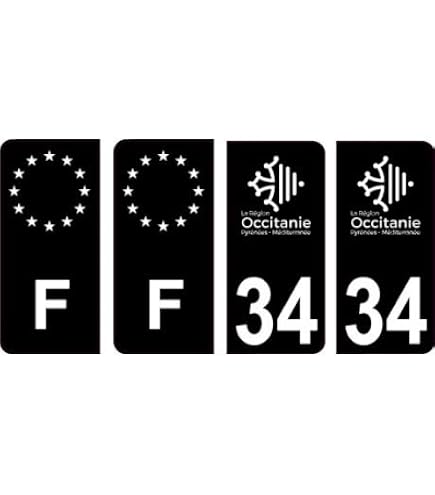 Autocollants Immatriculation HADEXIA - Département 09 Ariège Occitanie