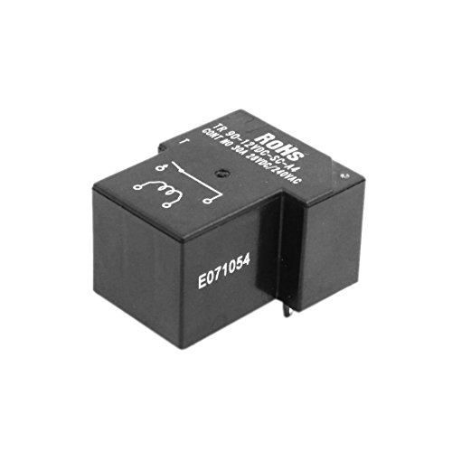 sourcingmap DC 12V Coil 4 Pins Terminal 1NO PCB Mount Electromagnetic Power Relays