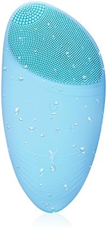Sonic Facial Cleansing Brush, Face Brush Silicone Electric Massager Waterproof Cleanser, Gentle Exfoliating Deep Cleaning Scrubber, Handheld Spa for Face &amp; Neck &amp; Body