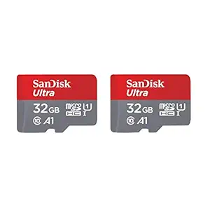 SanDisk 32GB Ultra microSDHC UHS-I Memory Card 2-Pack (2x32GB) - SDSQUAR-032G-GN6MT