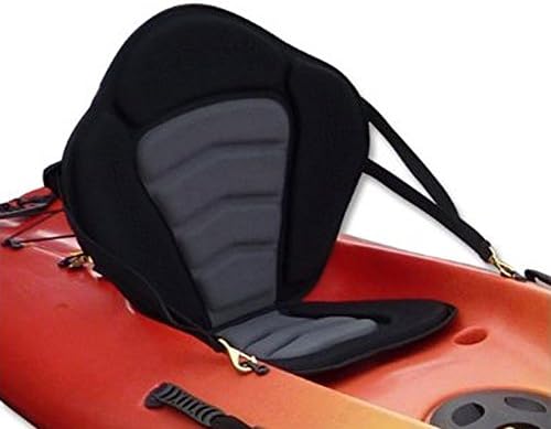 PactradeMarine Adjustable Padded Deluxe Kayak Seat With Detachable Back Backpack/Bag Canoe Backrest
