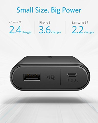 Anker PowerCore 10000 mAh - Bater  a externa Power Bank  Cargador port  til  extra compacto  Negro