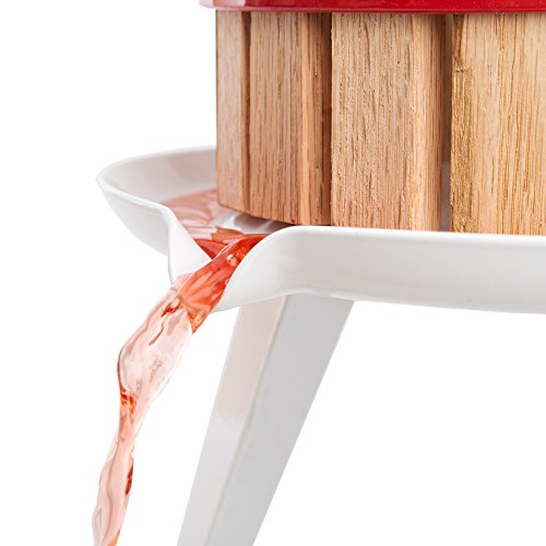 TecTake Saftpresse Obstpresse mechanische Presse inklusive Pressnetz 12 Liter - 6