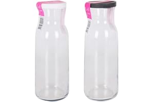 DKD Home Decor Botella de Cristal LAV 1,2 L (ø 6,8 x 25 cm)