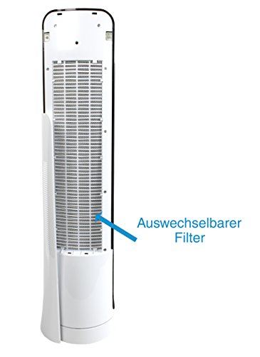 SUNTEC Turmventilator CoolBreeze 9.000 TO Sensation+ [90 cm hoch, 3 Geschwindigkeiten + Windarten, oszillierend, Timer + Fernbedienung, 50 Watt] - 7