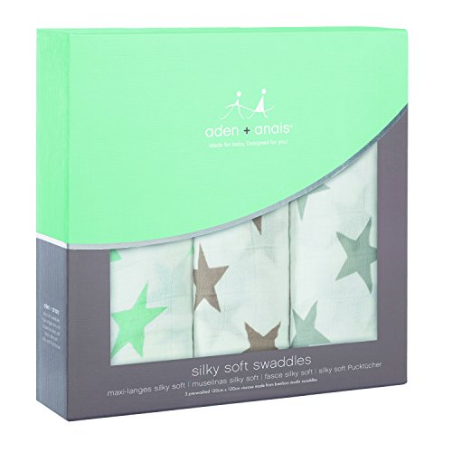 aden + anais 9207G Silky Soft Swaddles Milky Way, 3er pack - 2