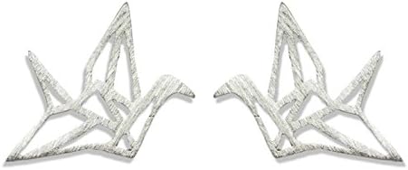 Fashionable Simple Thousands Papper Crane 925 Sterling Silver Stud Earrings