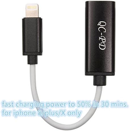 Type-C female to USB C lightning PD cable DChen 30 mins to 50% power fast charger for iPhone X iphone 8 plus QC(Quick Charger CL-138