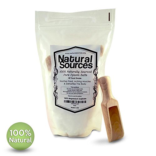 THE BEST Premium Epsom Salts Pack 1kg - Includes Natural Wood Scoop For Easy Measuring And Pouring! - 100% Natural Epsom Salts BP Food Grade - Top Quality Stand Up Zip Lock Packaging Is Easy To Store & Prevents Any Moisture Getting Into Salts. *100% SATISFACTION GUARANTEE OR YOUR MONEY BACK!