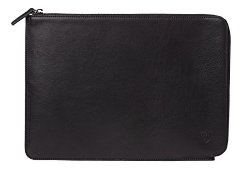 VON HEESEN Lederhülle Tasche Sleeve für das Apple MacBook Air / Pro Retina Display 13 Zoll l Handgemachte Premium echtleder Laptop-Hülle MADE IN ITALY