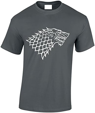 Crown DesignsDirewolf House of Stark Sigil Fantasy TV Show Inspired for Men & Teenagers T-Shirts Tops
