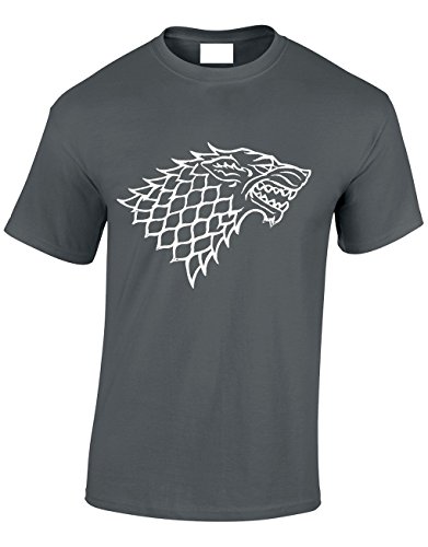 Crown DesignsDirewolf House of Stark Sigil Fantasy TV Show Inspired for Men & Teenagers T-Shirts Tops