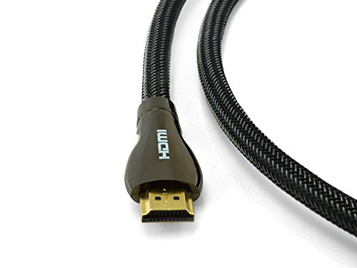 HDMI Kabel 2M – Profi edition – HDMI 2.0 a/b kompatibel – HDR / Ultra HD 4K (2160p) / Full HD 1080p – Hohe leistung mit 3D, Ethernet und Audio Return Channel (ARC) – Mehrfach Schirmung – Nylon umflochten - 3